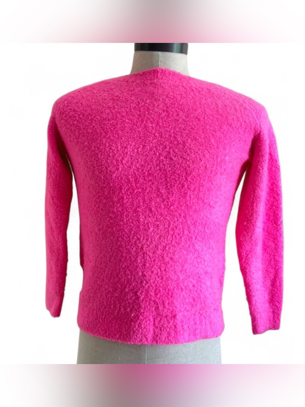 LOFT Bright Hot Pink Crewneck Sweater